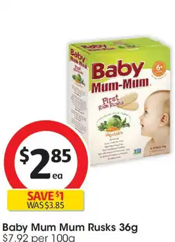 Coles Baby Mum Mum Rusks offer