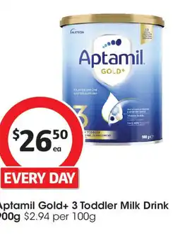 Coles Aptamil Gold+ 3 Toddler Milk Drink offer