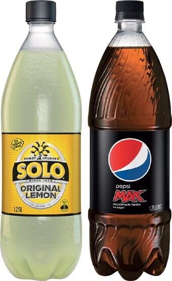 IGA Solo or Pepsi 1.25 Litre Selected Varieties offer