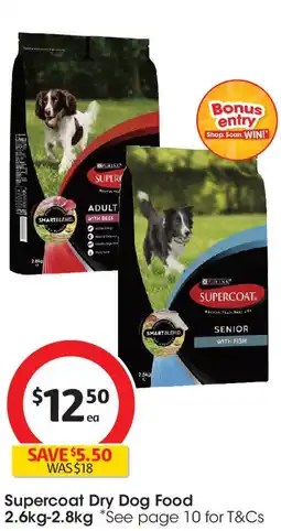 Coles Supercoat dry dog food offer