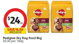 Coles Pedigree dry dog food offer