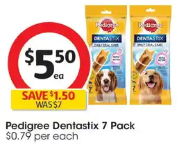 Coles Pedigree dentastix offer
