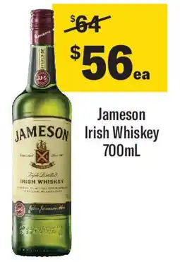 Coles Jameson irish whiskey offer