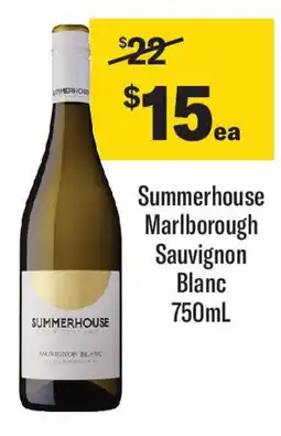 Coles Summerhouse marlborough sauvignon blanc offer
