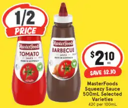 IGA Masterfoods squeezy sauce offer