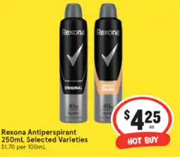 IGA Rexona antiperspirant offer