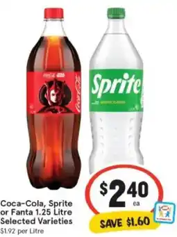 IGA Coca-cola, sprite or fanta offer