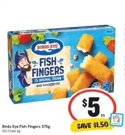 IGA Birds eye fish fingers offer