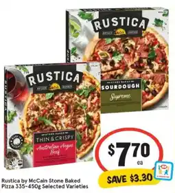 IGA Rustica by mccain stone baked pizza offer