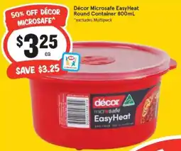 IGA Décor microsafe easyheat round container offer