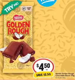 IGA Nestlé golden rough chocolate block offer