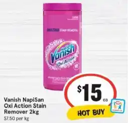 IGA Vanish napisan oxi action stain remover offer