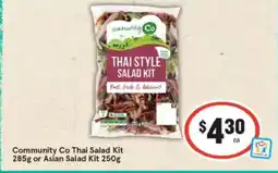 IGA Community co thai salad kit or asian salad kit offer