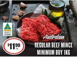 IGA Regular beef mince minimum buy offer