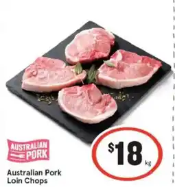 IGA Australian pork loin chops offer