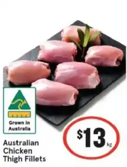 IGA Australian chicken thigh fillets offer