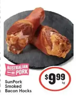 IGA Sunpork smoked bacon hocks offer