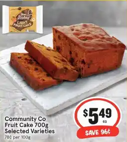 IGA Community co fruit cake offer