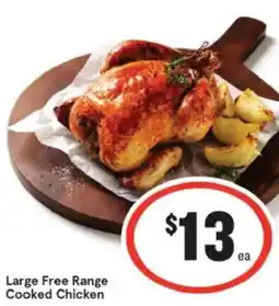 IGA Large free range cooked chicken offer