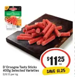 IGA D'orsogna tasty sticks offer