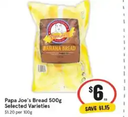 IGA Papa joe's bread offer