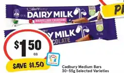 IGA Cadbury medium bars offer