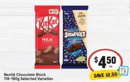 IGA Nestlé chocolate block offer
