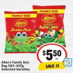 IGA Allen's family size bag offer