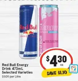 IGA Red bull energy drink offer
