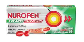 Nurofen zavance 20 liquid capsules