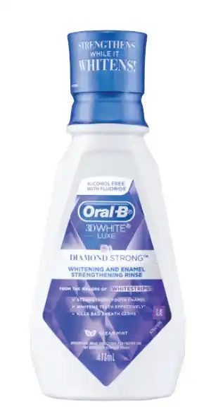 PharmaSave Oral-b 3d white luxe diamond strong rinse 473ml offer