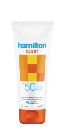 Hamilton sport sunscreen spf50+ 200g
