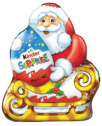 Drakes Kinder chocolate surprise santa 75g offer