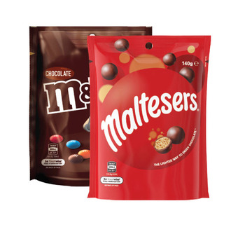 Drakes M&m’s or maltesers 120g-180g offer