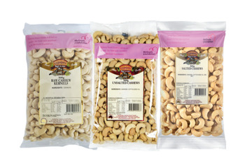Drakes Yummy salted, unsalted or raw cashews 500g offer