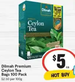 IGA Dilmah Premium Ceylon Tea Bags offer