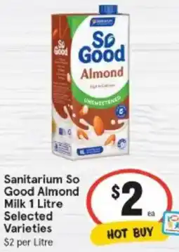 IGA Sanitarium So Good Almond Milk offer