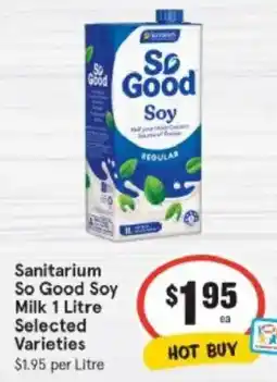 IGA Sanitarium So Good Soy Milk offer