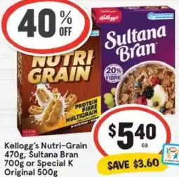 IGA Kellogg's Nutri-Grain Sultana Bran offer
