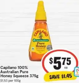 IGA Capilano 100% Australian Pure Honey Squeeze offer
