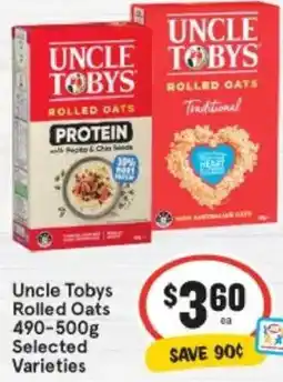 IGA Uncle Tobys Rolled Oats offer