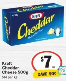 IGA Kraft Cheddar Cheese offer