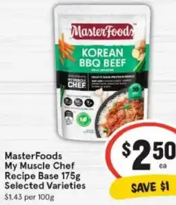 IGA MasterFoods My Muscle Chef Recipe Base offer