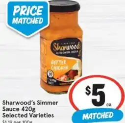 IGA Sharwood's Simmer Sauce offer