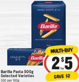IGA Barilla Pasta offer