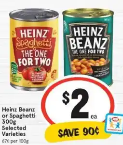 IGA Heinz Beanz or Spaghetti offer