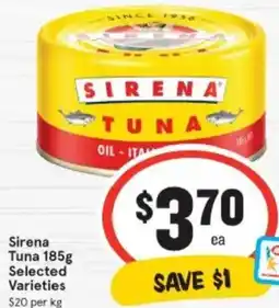 IGA Sirena Tuna offer