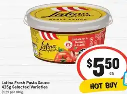 IGA Latina Fresh Pasta Sauce offer