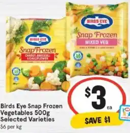 IGA Birds Eye Snap Frozen Vegetables offer