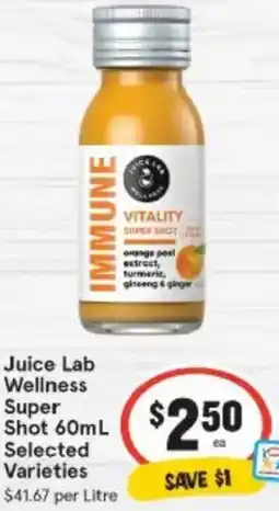 IGA Juice Lab Wellness Super Shot offer